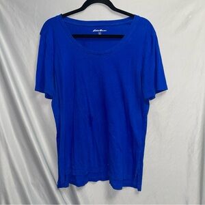 Eddie Bauer Royal Blue Women's Short Sleeve Tee
